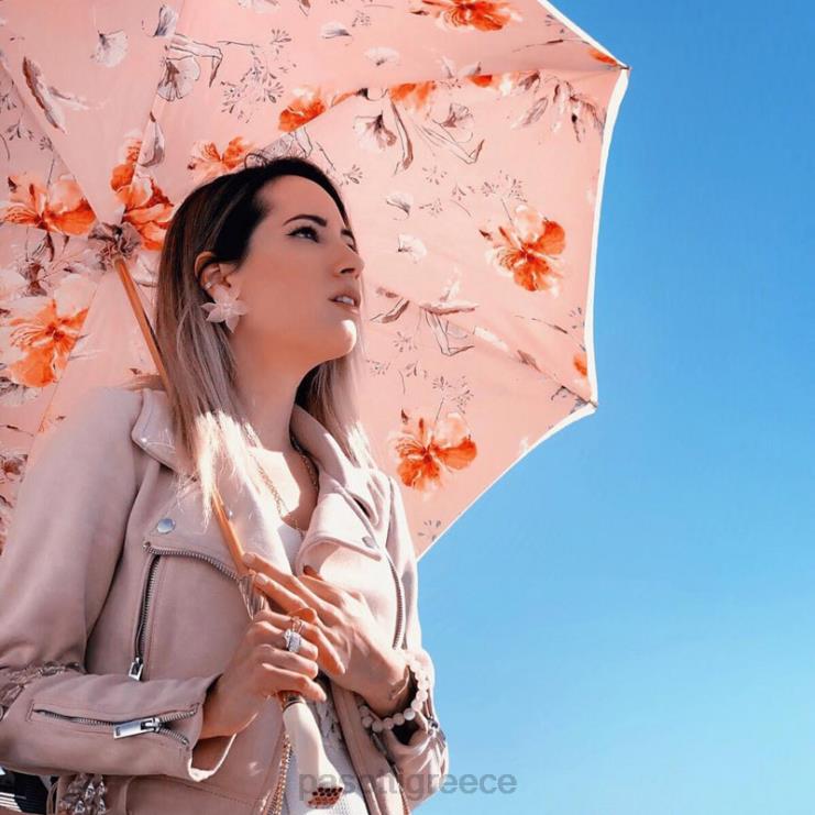 ομπρέλα | PASOTTI 189 5f211-8 s7 - ομπρέλα με ιβουάρ και ροζ άνθη 2N6B8339 γυναίκες